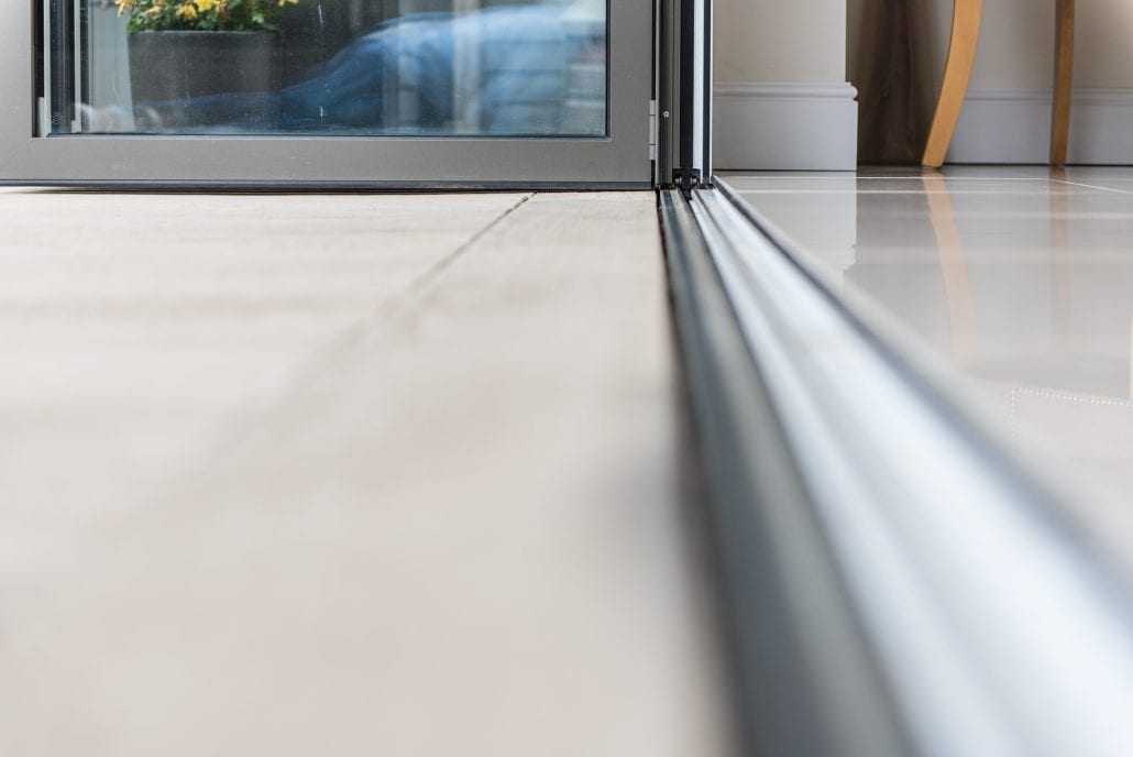 Victorian terrace rear extension with bifold doors and deck