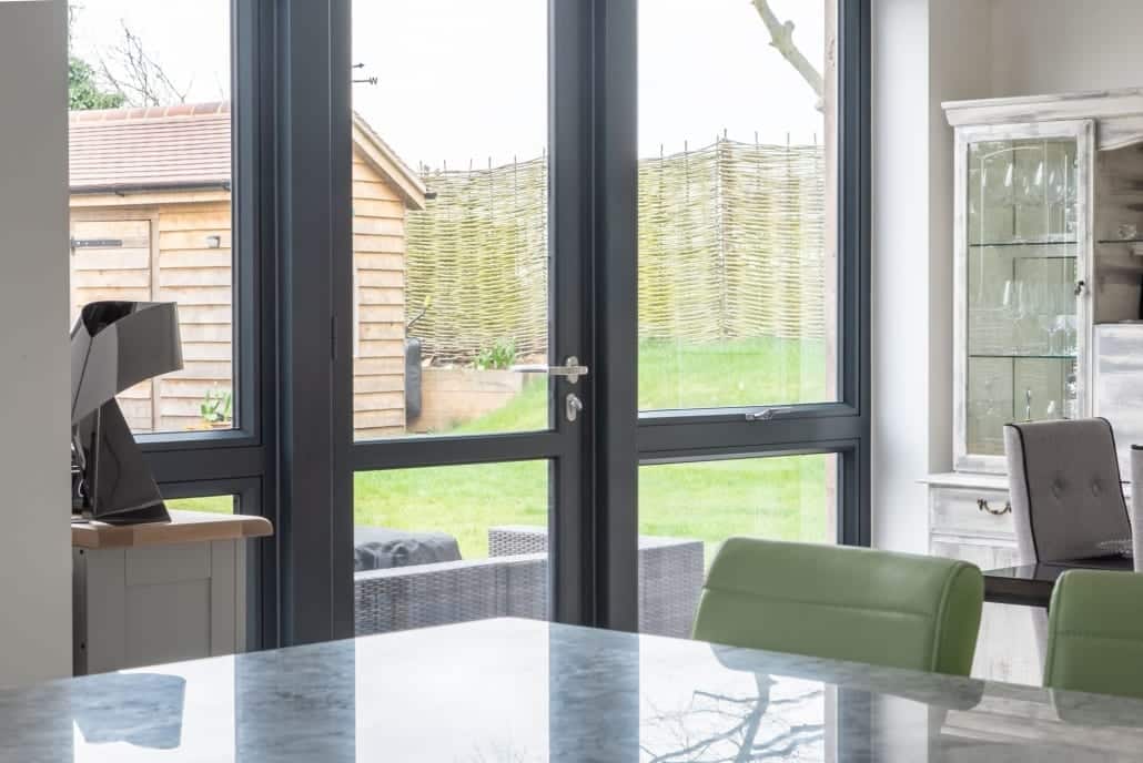 Origin aluminium bifolds with D-handle hardware, Hall of Light