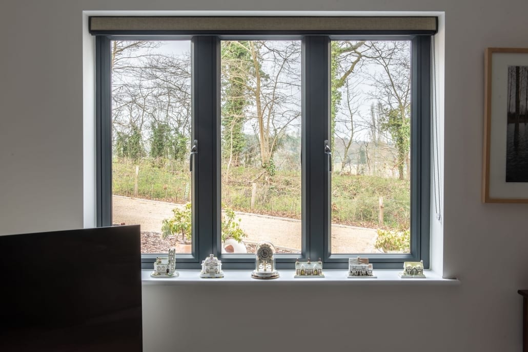New-build rear elevation with Origin bifold doors open, Hall of Light