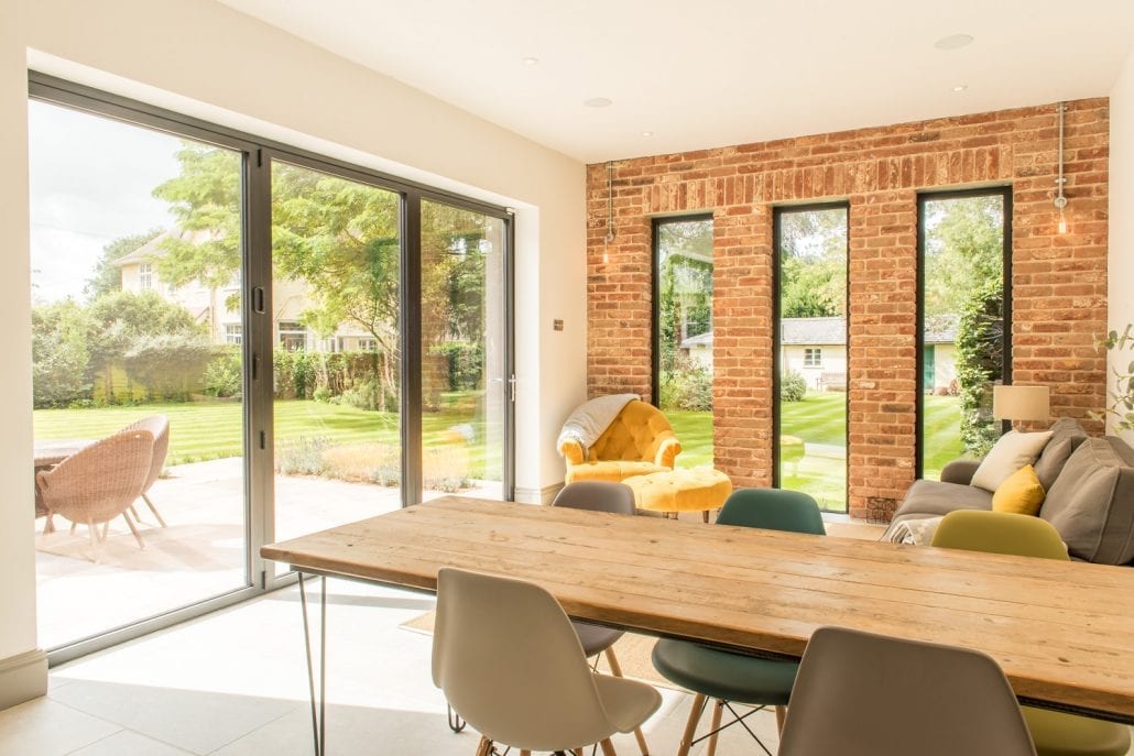 uPVC tilting sash windows on the upper storey of a double-fronted Colchester property