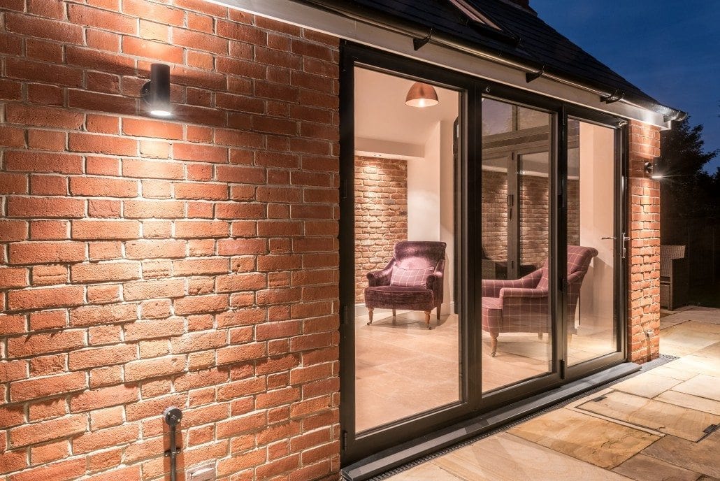 Final view of Smarts bifold doors on Colchester Edwardian property