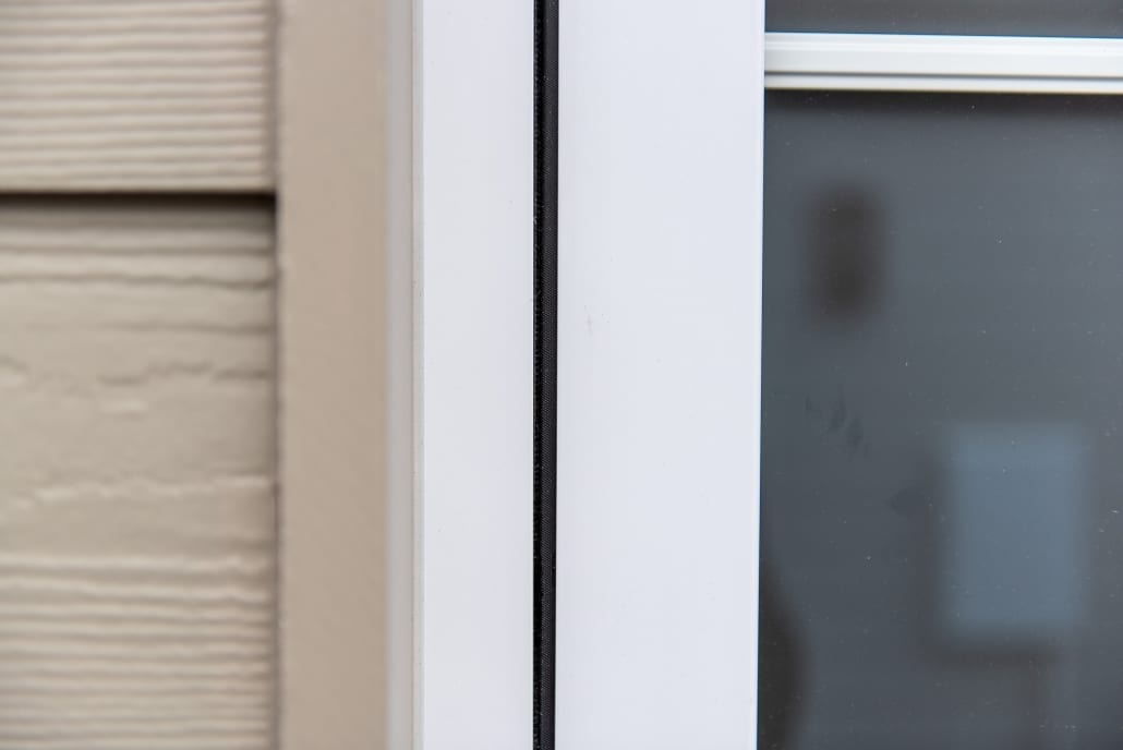 Duraflex flush sash windows, rear elevation view