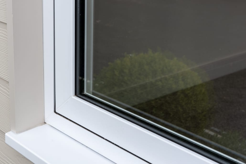 Duraflex flush sash windows, side elevation view
