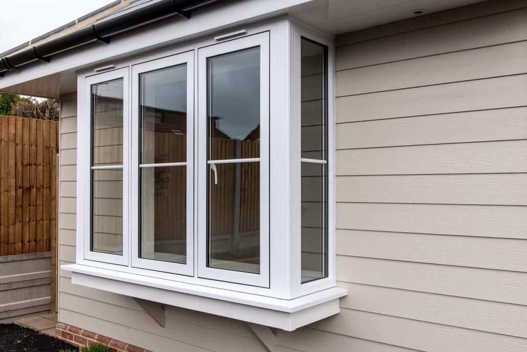 Duraflex flush sash windows, window detail with modern minimal profile