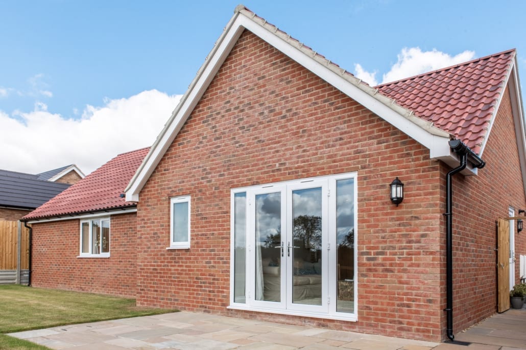 Bungalow glazing installation, Duraflex windows and Residor doors