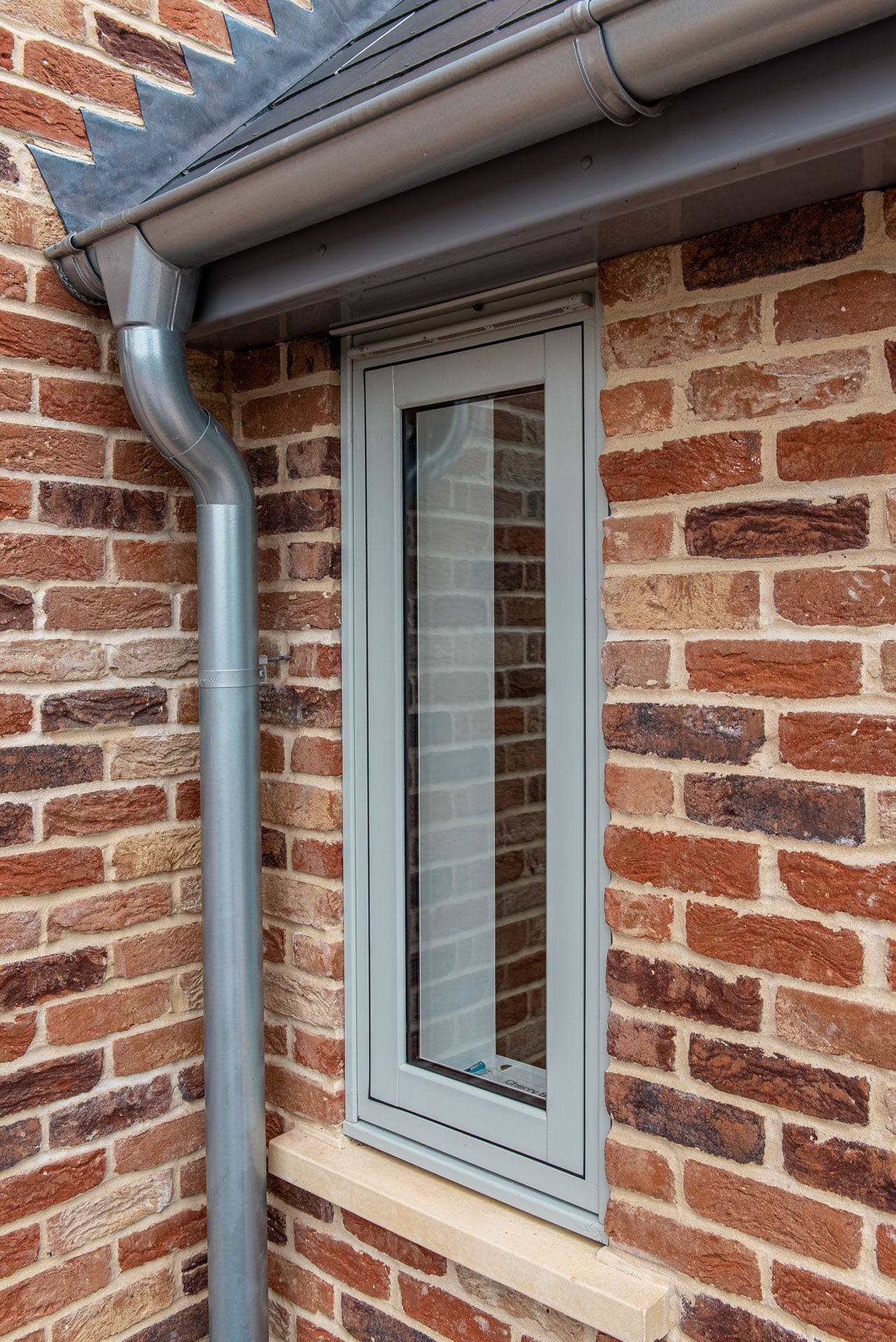VEKA Halo windows in Agate Grey on Whitegrain on a Suffolk new-build property