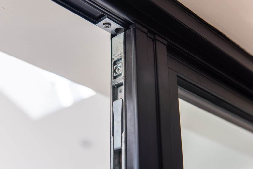 Heritage 47 bifold doors fully open revealing extension to garden