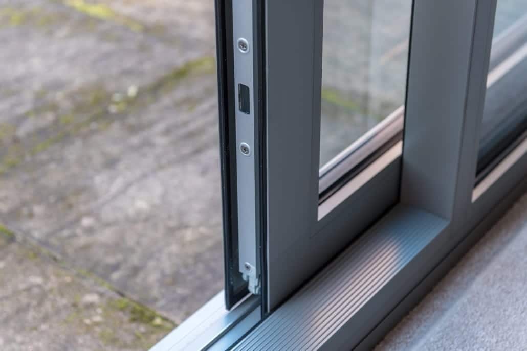 aïr sliding doors in RAL 9007 Silver Grey, sitting room