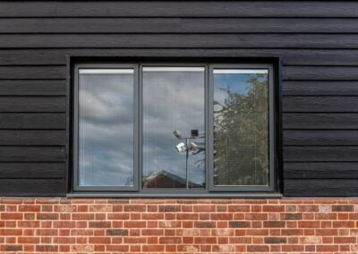 Smarts aluminium window on black clad elevation, Windows Etc Essex