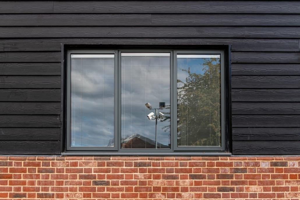 Smarts aluminium window on black clad elevation, Windows Etc Essex