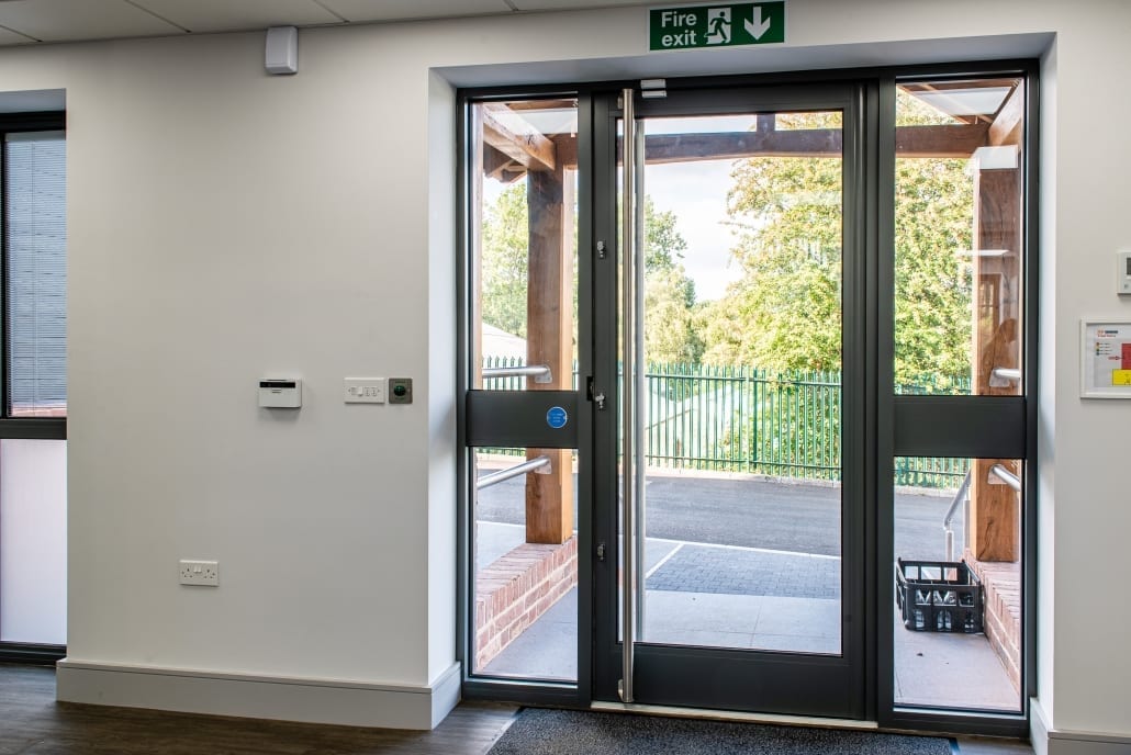 Smarts commercial aluminium windows, D A Cant Ltd offices, Dedham