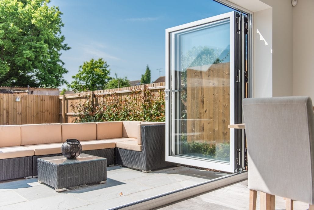 uPVC sash windows and aluminium bifold doors on a period village property in Essex