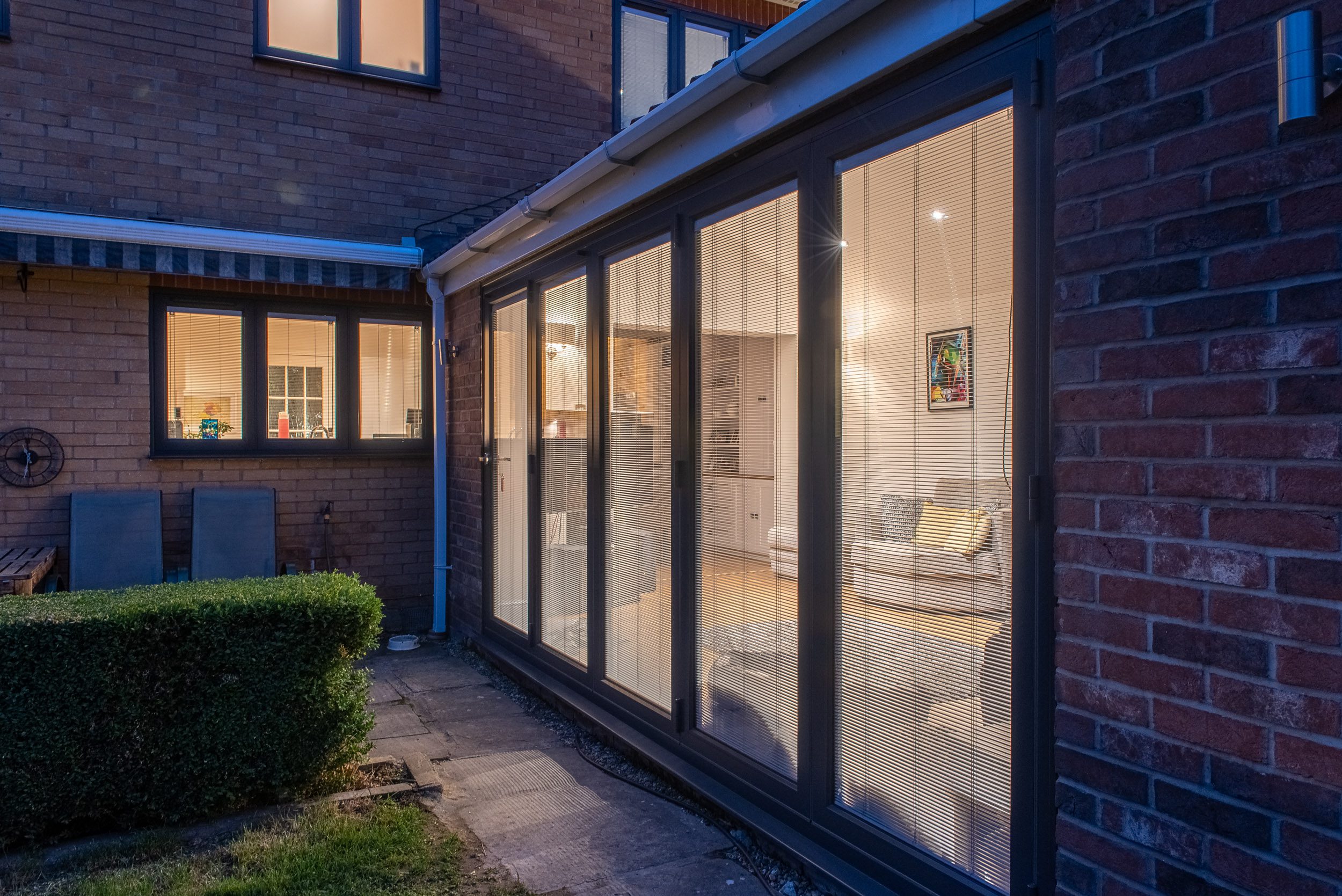Origin aluminium windows, anthracite finish, Colchester