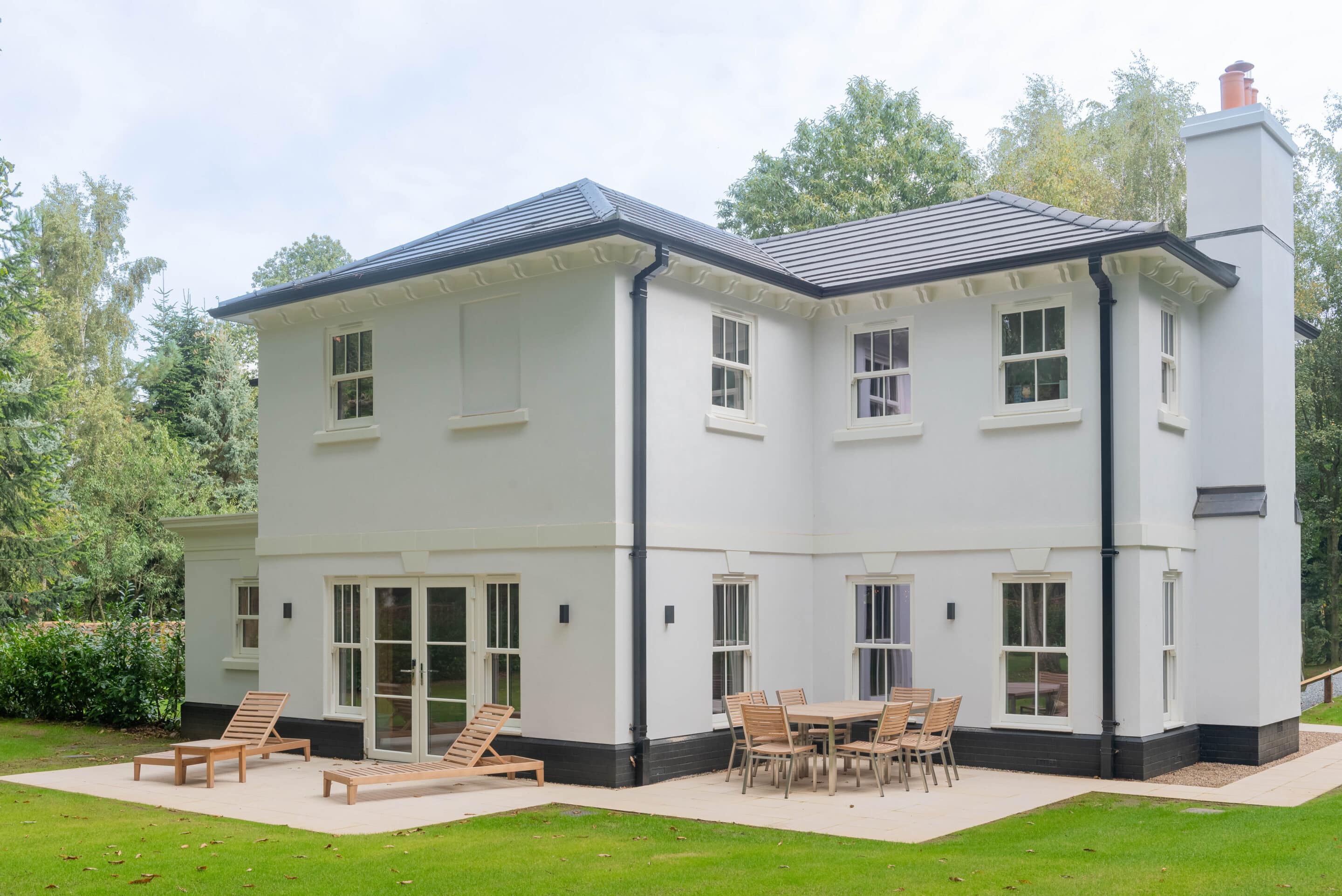 Grand entrance with aluminium commercial doors at Milsom's Kesgrave Hall