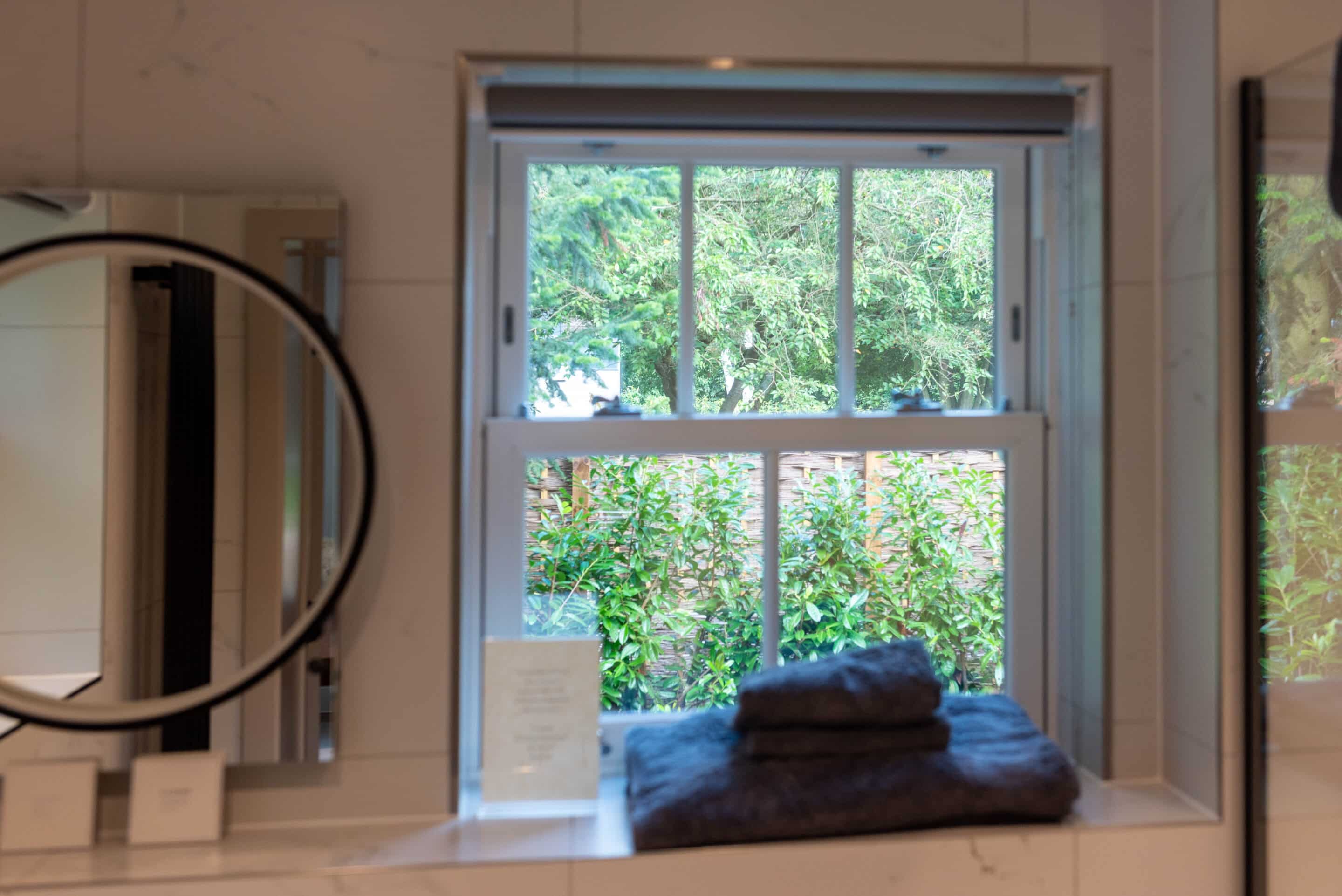 Heritage uPVC sash window detail showcasing classic design and craftsmanship