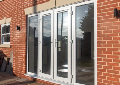 Solidor composite door, close-up detail on new-build