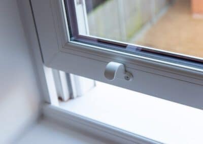 uPVC sash windows, tilt-and-clean feature on new-build