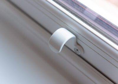 uPVC French doors with fixed lites on new-build property