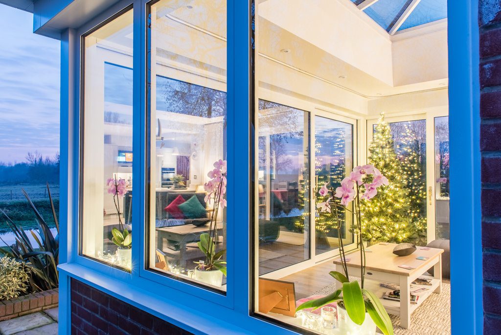 uPVC tilt and turn windows providing ventilation in the riverside chalet conversion