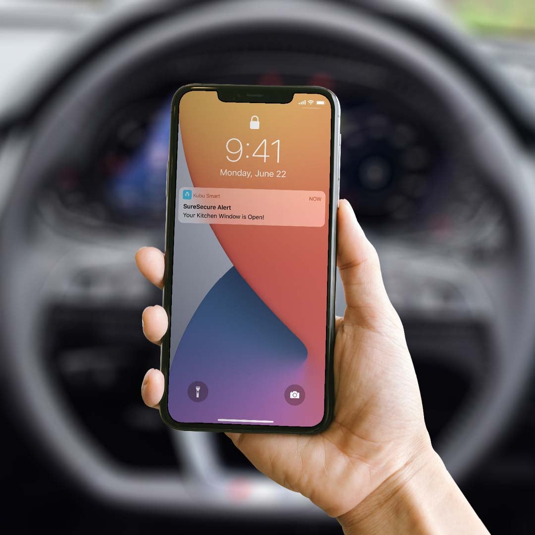Kubu smart security app alert